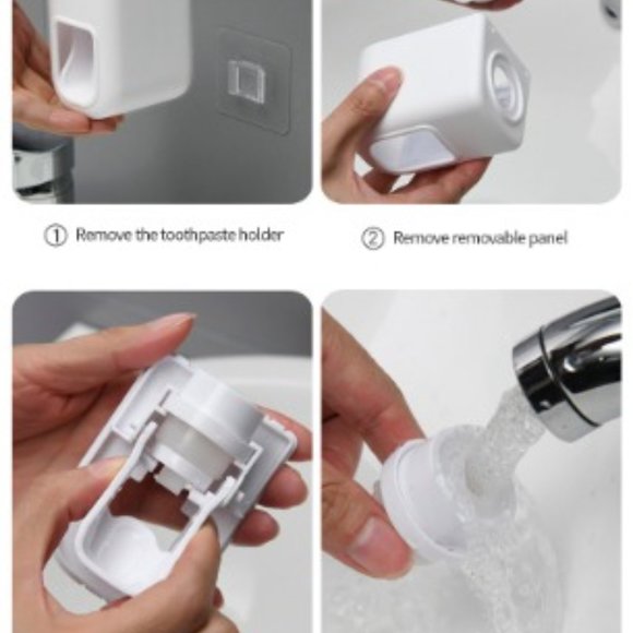 Simple Clean look Toothpaste Dispenser Wall Mount for Bathroom - Picture 8 of 9